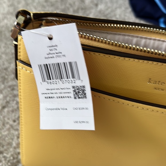 NEW! With Tags - Kate Spade Yellow Crossbody - Picture 5 of 8